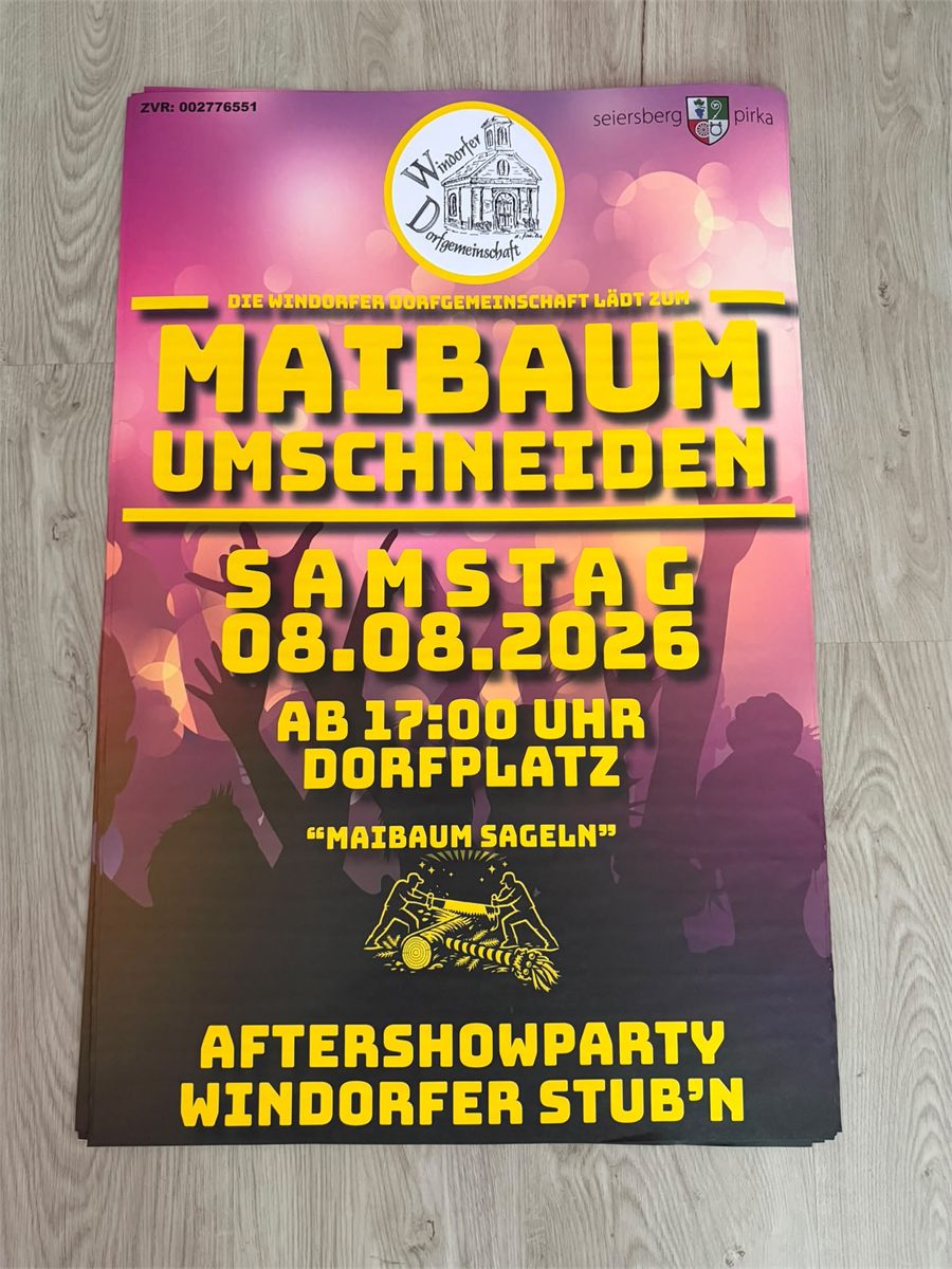 Druck: Maibaum Plakat