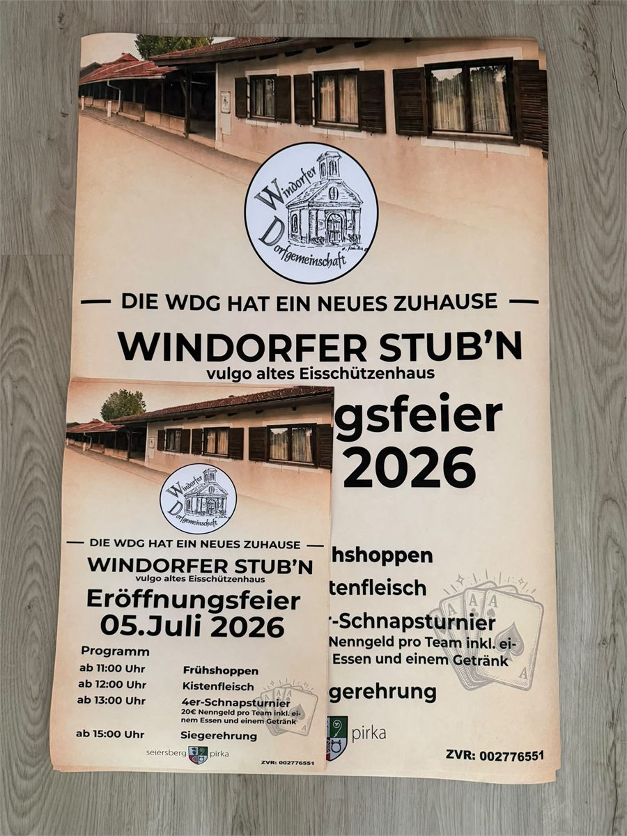 Druck: Windorfer Stubn Plakate